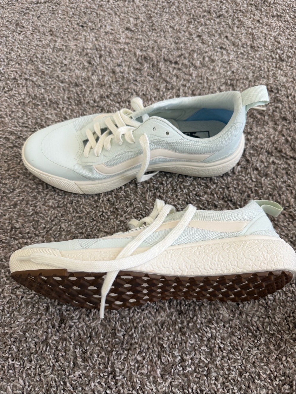 Vans Casual Women's Low-Top Sneakers - Light Mint/White